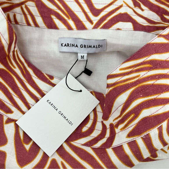 KARINA GRIMALDI Luli linen SKIRT - Picture 6 of 7